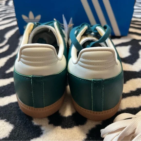 NWT Adidas Samba OG W Collegiate Green Cream White Sneakers Size Women’s 8 - Picture 12 of 16